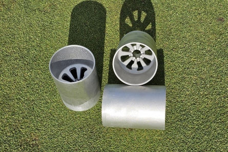 deluxe grey aluminium hole cup
