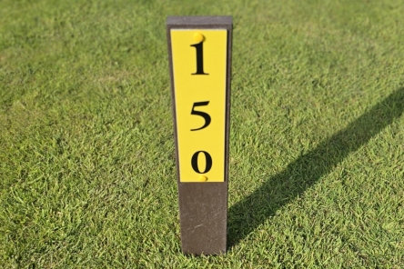 economy 150 yard distance marker rail for golf course