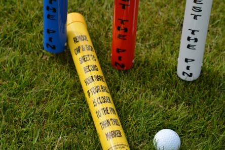 nearest the line marker tube for golf fairway