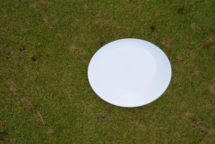 white low profile plastic tee marker